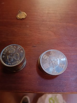 18 Monedas 100 y 50 Pesetas Mundial 82