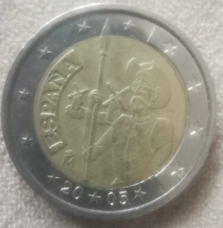 2 euros España 2005 Don Quijote