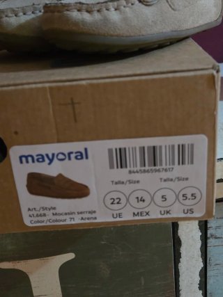 Mocasines piel Mayoral Talla 22