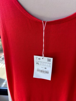 Camiseta Zara Roja Talla XL