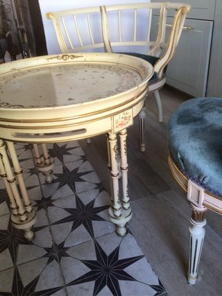 Conjunto 2 butacas y mesa auxiliar vintage