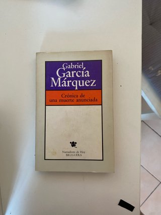CRONICAS DE UNA MUERTE ANUNCIADA EDICION ANTIGUA