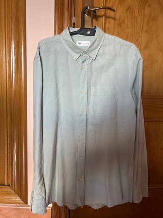 Camisa Zara Verde Talla M