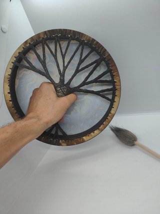 Tamburo Sciamanico Sole e Luna 25cm