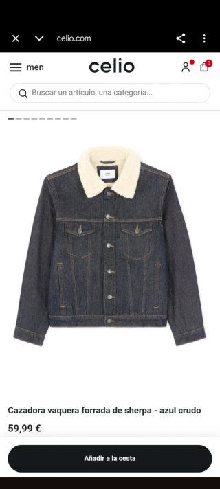 Cazadora vaquera Celio hombre Talla S