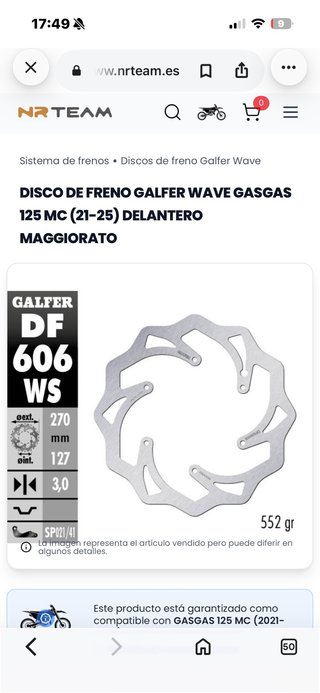 Disco Freno Moto