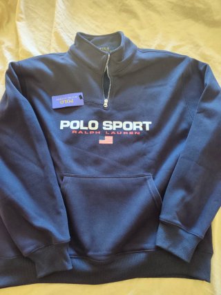 Sudadera Polo Ralph Lauren Azul Media Cremallera