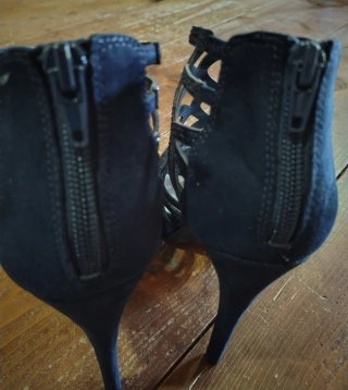 Sandali tacco alto n.39 blu notte