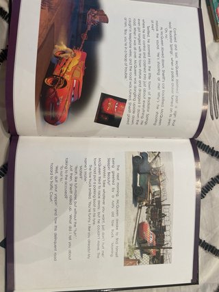 libro infantil en ingles de la película “cars”
