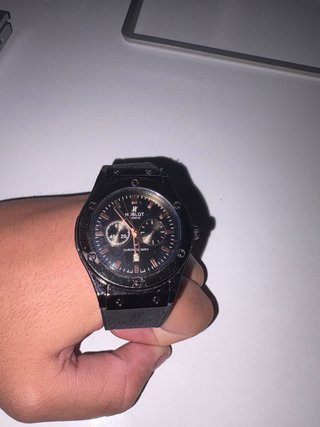 Reloj Hublot Negro Cronógrafo Hombre