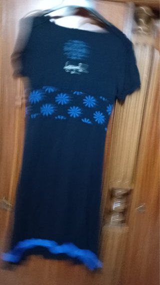 Abito Desigual nero e blu