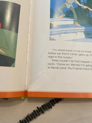 libro infantil en ingles de la película peter pan