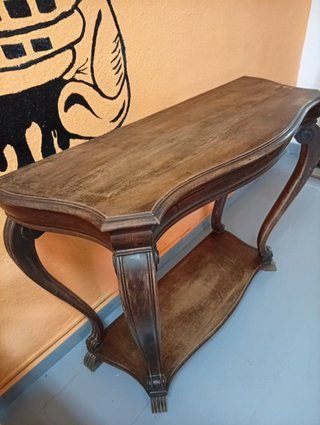 Consola antigua madera maciza