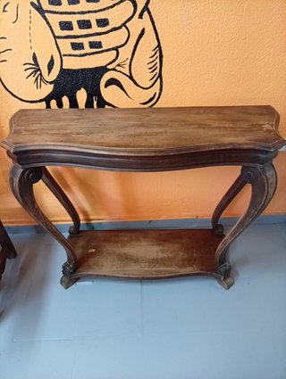 Consola antigua madera maciza