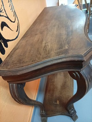 Consola antigua madera maciza