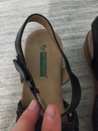 Sandalias cuña negras