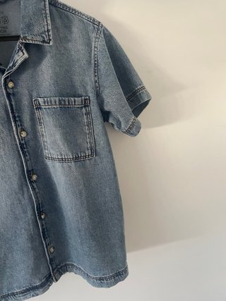 Camisa vaquera manga corta Primark