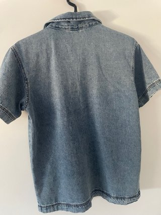 Camisa vaquera manga corta Primark