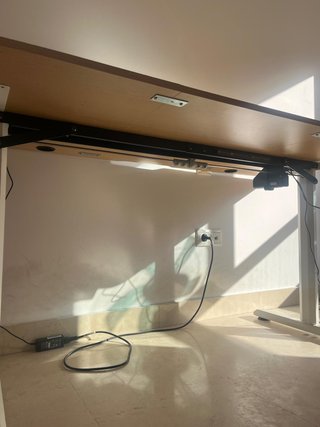 Escritorio Elevable Eléctrico Madera y Metal