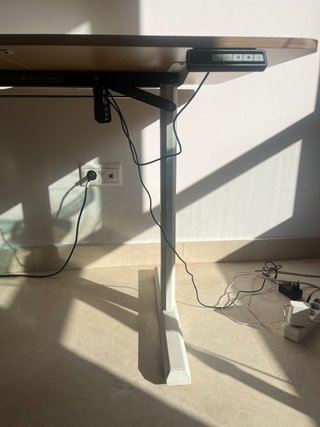 Escritorio Elevable Eléctrico Madera y Metal