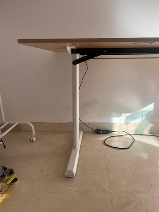 Escritorio Elevable Eléctrico Madera y Metal