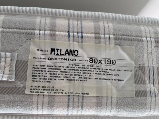 Materasso Milano Anatomico 80x190