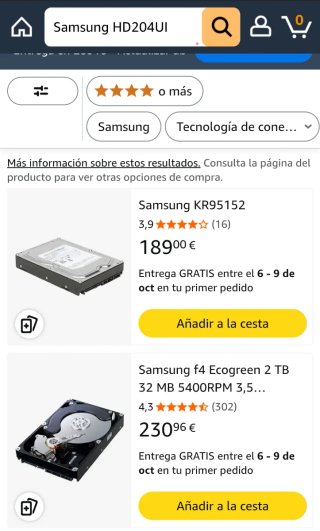 Disco Duro Samsung HD204UI 2TB