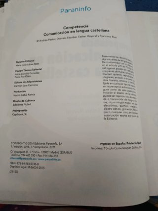 Competencia clave: comunicación en lengua caste...