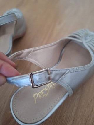 Sandalias plateadas mujer talla 36