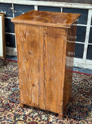 MUEBLE AUXILIAR NOGAL 1830 ALEMAN RESTAURADO
