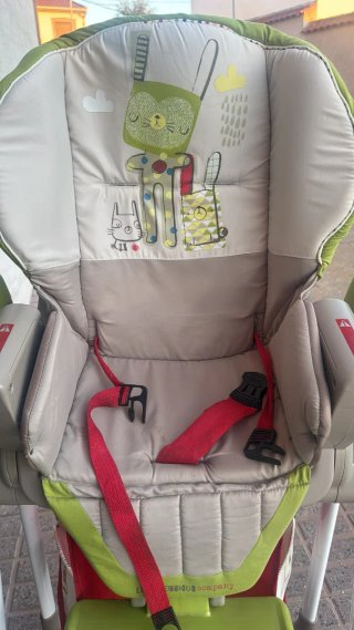 Trona para bebé con estampado de conejos