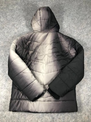 Chaqueta Fila con Capucha Negra y Gris