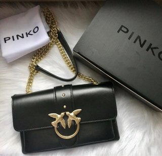 Bolso Pinko Negro Mujer