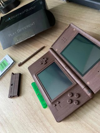 Nintendo DS Lite effetto Legno Marrone