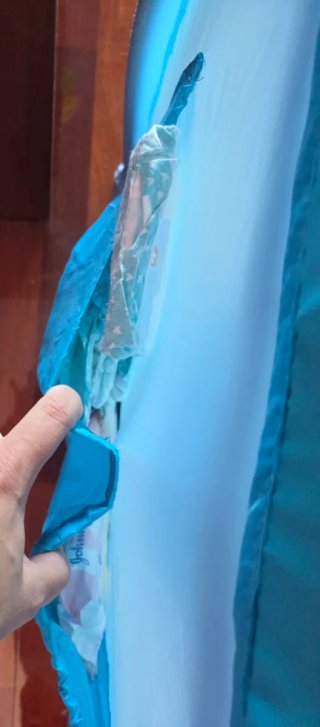Cuna de viaje azul Asalvo