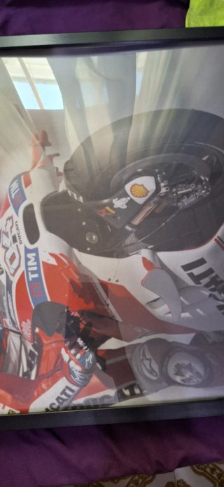 Póster MotoGP Andrea Dovizioso Ducati Enmarcado