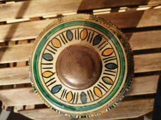 Vaso Ceramica Fes Marocco Anni 60