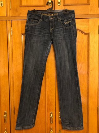 Vaqueros Desigual Bordados Dorados Oscuros