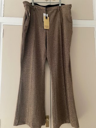 Pantalones fiesta M&S dorados talla M