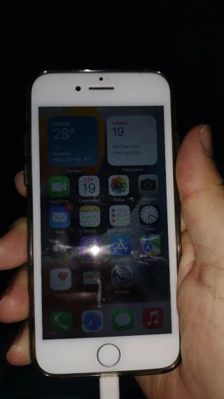 iPhone Apple Plata/Blanco