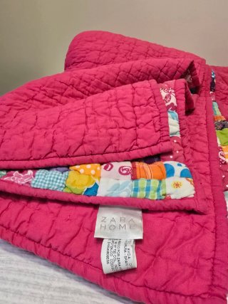 Colcha Zara Home para cama de 90 estilo Patchwork