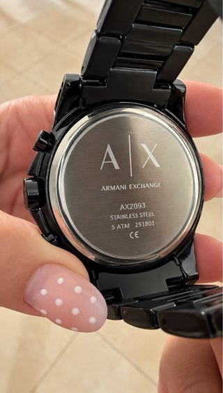 Reloj Armani Exchange A|X cronógrafo negro SIN EST