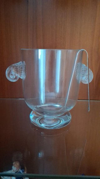Cubiteras de cristal con pinzas de aluminio