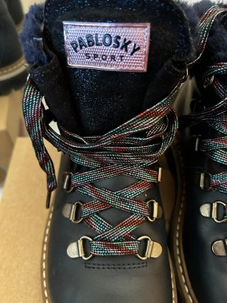 Botas niña Pablosky negras con cordones
