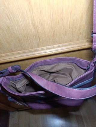 Bolso de hombro rayas horizontales