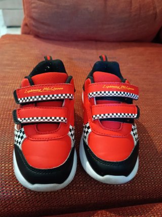 Zapatillas Rayo McQueen Cars Disney Talla 26