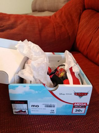 Zapatillas Rayo McQueen Cars Disney Talla 26