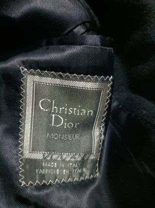 Abrigo Christian Dior Negro Talla 52