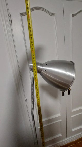 Lampada da terra Ikea argentata