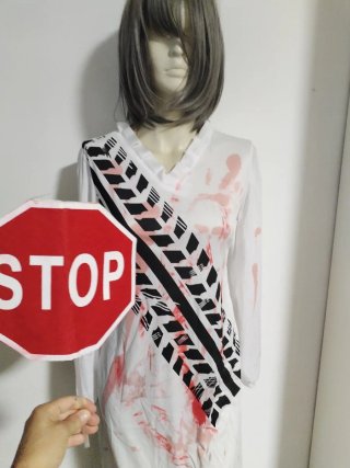 Disfraz chica de la curva  Talla S